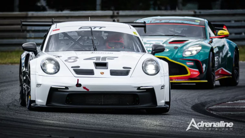 Porsche 911 GT3 Cup - Klaja Igor / A. Polski A. Krakowski  & Aston Martin Vantage AMR GT4 - Koukola Petr / Janik Motorsport ACCR Czech Talent Team (27-29.06.2025 III Runda WSMP)