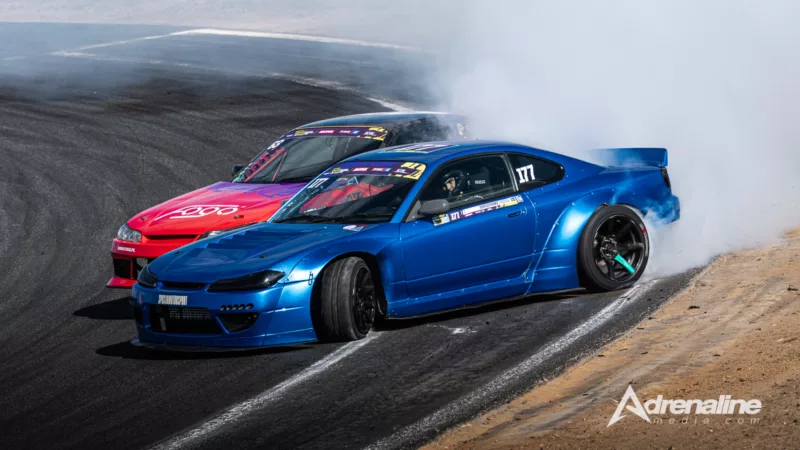 Nissan 200sx s15 - Zakrzewski Mikołaj & Nissan 200sx s15 - Doroziński Fabian (27-28.09.2025 IV Runda Driftingowe Mistrzostwa Polski 2025)