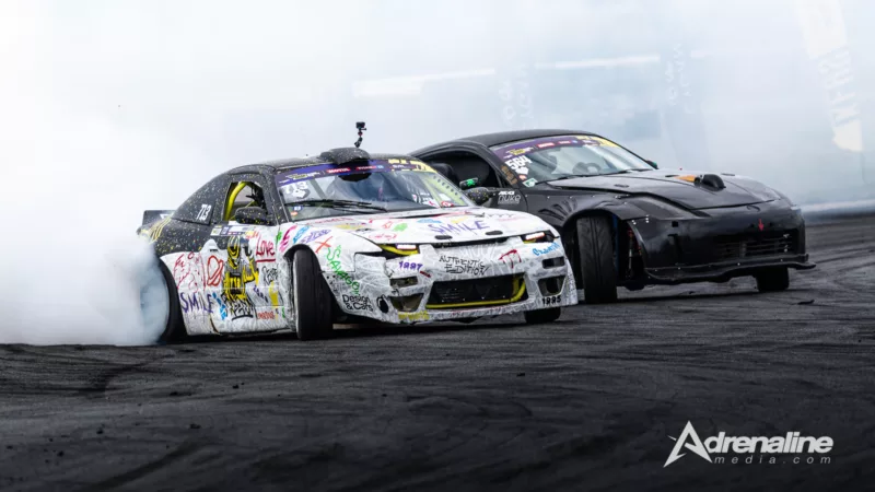 Nissan 200sx s13 - Zsolt Homan & Nissan 350Z- Pavel Hudeček (27-28.09.2025 IV Runda Driftingowe Mistrzostwa Polski 2025)